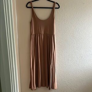 Summertime Tan Sleeveless Dress